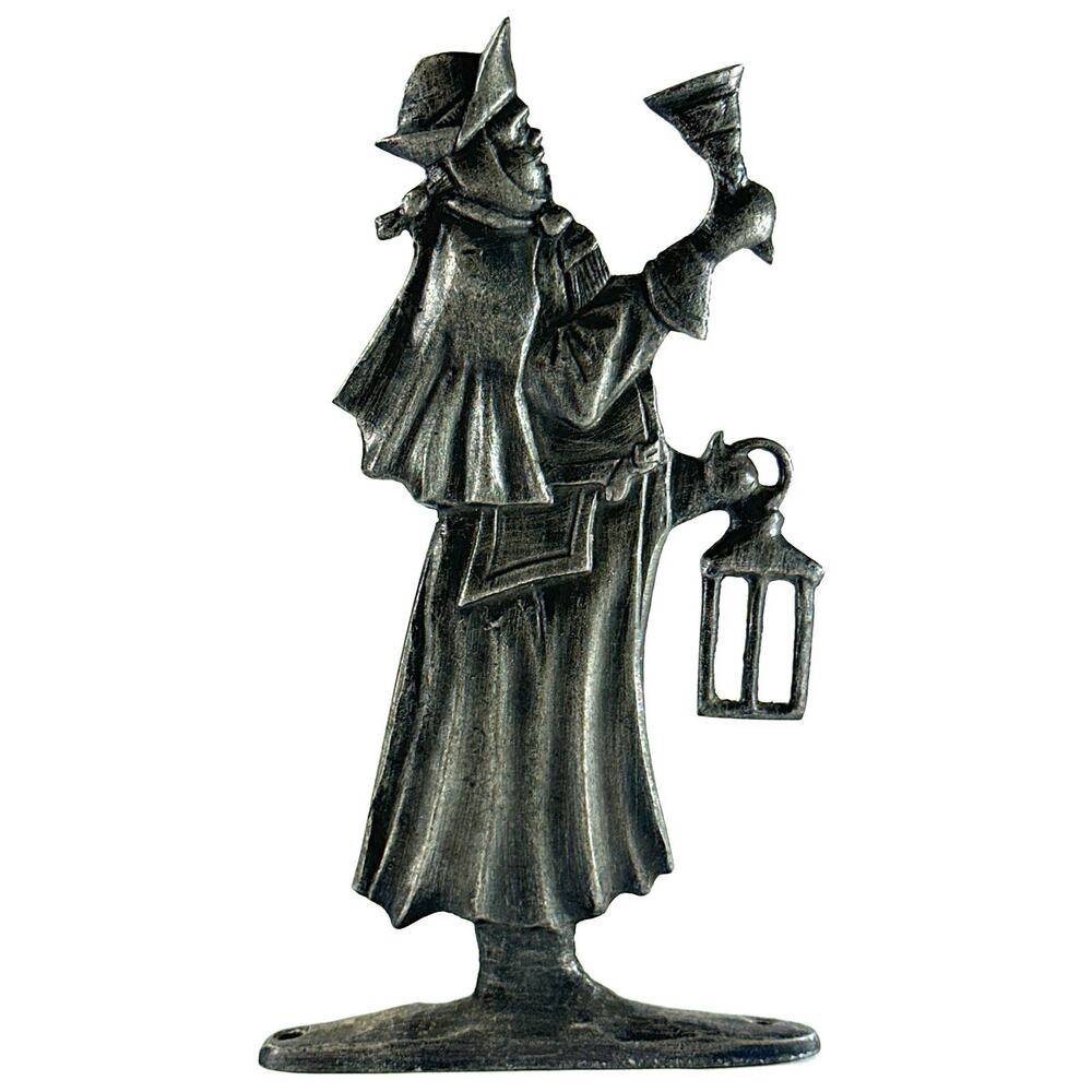 Vintage Cast Aluminum Town Crier House Address Sign Whitehall Style 8” - Picture 4 of 8